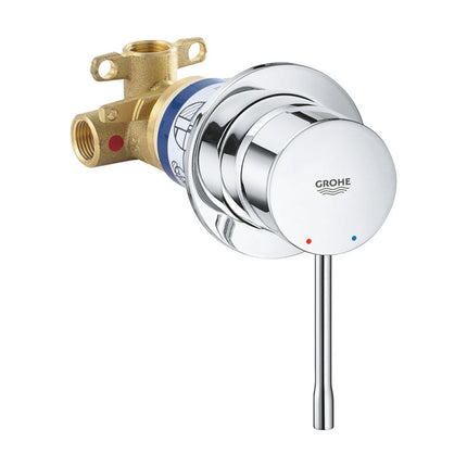 خلاط ١ مخرج نيو ايسانس وش بالجسم الداخلي نيكل سيلفر لامع من جروهى 29197000 GROHE