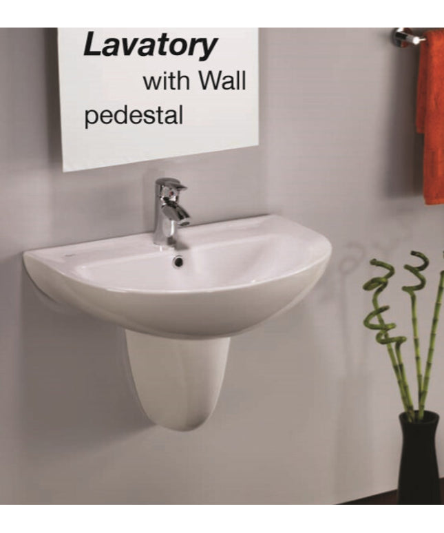 حوض بلان بعامود معلق من ايديال ستاندرد