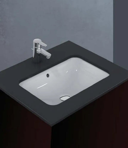حوض يثبت تحت سطح افقي كونكت 58*41 سم ابيض من ايديال ستاندرد Ideal Standard
