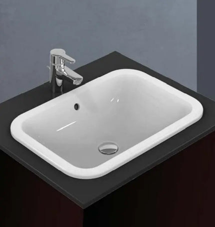 حوض كونترتوب مستطيل كونكت 58*41سم ابيض من ايديال ستاندرد Ideal Standard