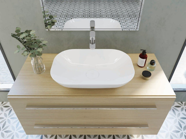 حوض فوق سطح افقي 60*40 سم ايروس من سانيبيور