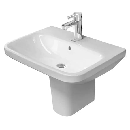 حوض ديوراستايل ٦٠ سم بعامود معلق ابيض من ديورافيت DURAVIT