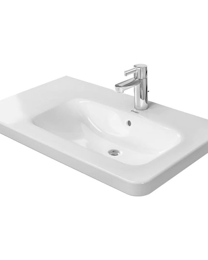 حوض ديوراستايل لوحدة موبيليا رف شمال عين يمين 80 سم من ديورافيت ابيض