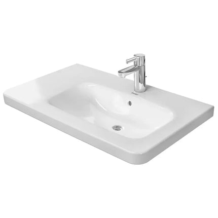 حوض ديوراستايل لوحدة موبيليا رف شمال عين يمين 80 سم من ديورافيت ابيض DURAVIT