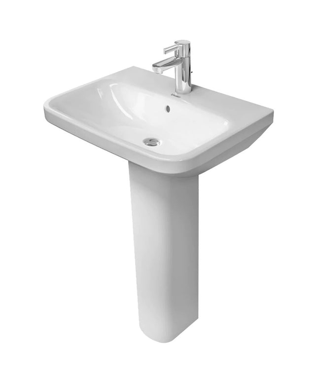 حوض ديوراستايل ٦٠ سم بالعامود الطويل ابيض من ديورافيت