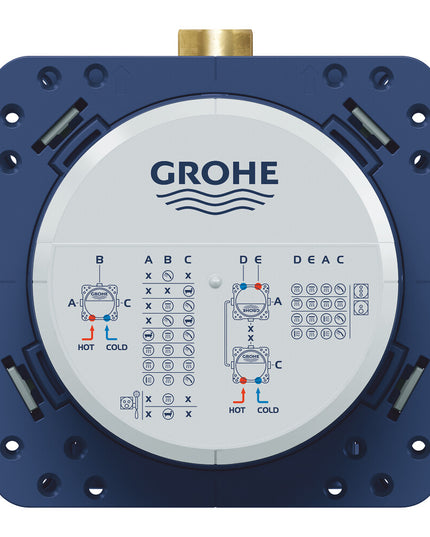 خلاط دفن رابيدو سمارت بوكس 35600000 عدد 3 مخرج و 2 مدخل سفلى للمياة تركيب حائطى بدون وش من جروهى