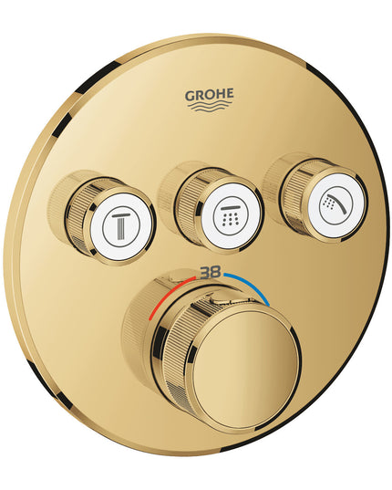 وش خلاط بانيو سمارت كنترول جروثيوم دائرى جولد لامع جروهى 29121GL0