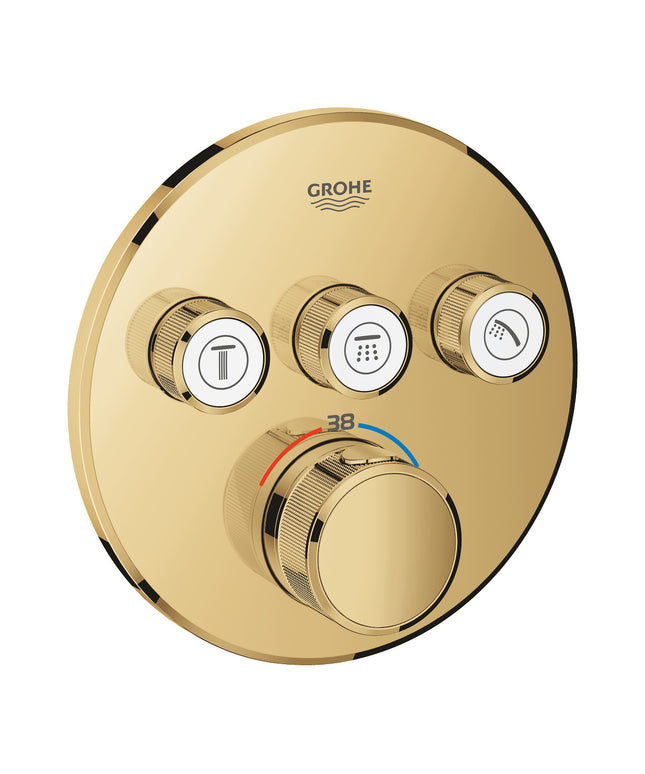 وش خلاط بانيو سمارت كنترول جروثيوم دائرى جولد لامع جروهى 29121GL0