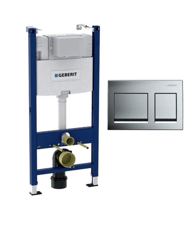 خزان دفن كامل صناعة ألمانى داخل الحائط بالشاسية و وش الدفن مربع كروم و طقم التثبيت المجموعة كاملة صندوق الطرد و لوحة التحكم اومينى ديوفيكس الفا لاين من جبريت