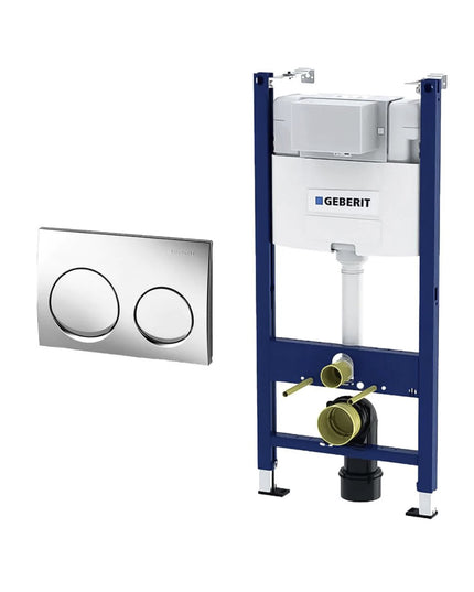 خزان دفن كامل صناعة ألمانى داخل الحائط بالشاسية و وش الدفن دائرى كروم و طقم التثبيت المجموعة كاملة صندوق الطرد و لوحة التحكم اومينى ديوفيكس الفا لاين من جبريت