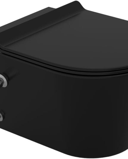 مرحاض معلق تايتن بالدش و السيديلي أسود من سانيبيور