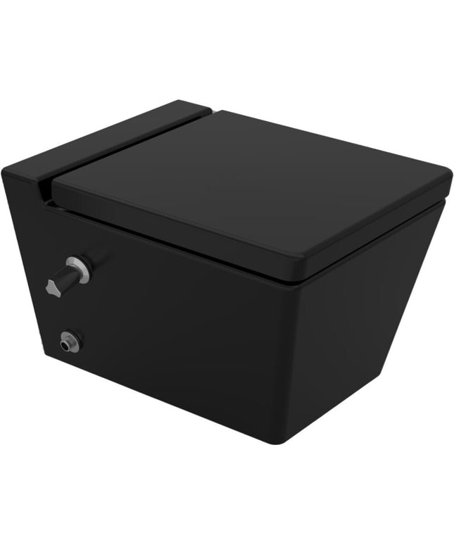 مرحاض معلق كيبلر أسود بالدش و السيديلي من سانيبيور