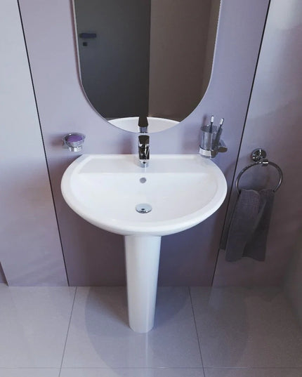 حوض فلورا ٦٠ سم بعامود طويل من سانيبيور