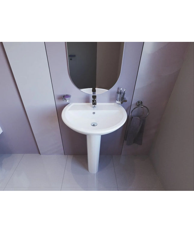 حوض فلورا ٦٠ سم بعامود طويل من سانيبيور