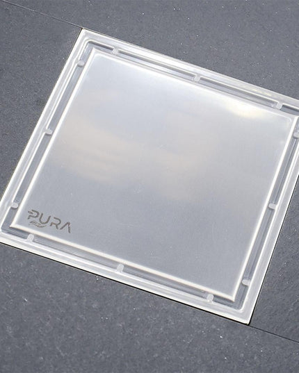 بيبة مقاس 10 × 10 سم بإرتفاع 10 سم بصافية داخلية اللون كروم × كروم من بيورا اللون استانلس مط