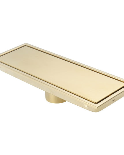 مجرى شاور / بيبة شاور مقاس 60 سم جولد بغطاء مفرغ للأستخدام مع نفس شكل البلاطة المستخدم بمجموعة الصرف من انفينيتي