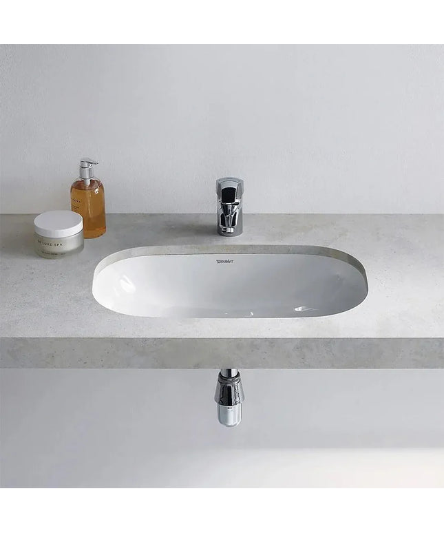 حوض تحت الرخامه ٥٢*٣٨،٥ سم هابي دي ٢ ابيض من ديورافيت