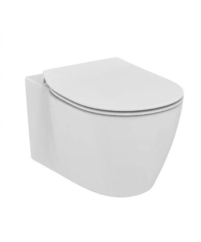 مرحاض معلق كونكت بالدش شطاف داخلى و سيديلى ذاتى الغلق سليم اللون أبيض من أيديال ستاندرد