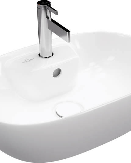 Villeroy & Boch حوض فوق سطح افقي افينتو بفتحة خلاط ٥٩*٤٢.٥ سم ابيض