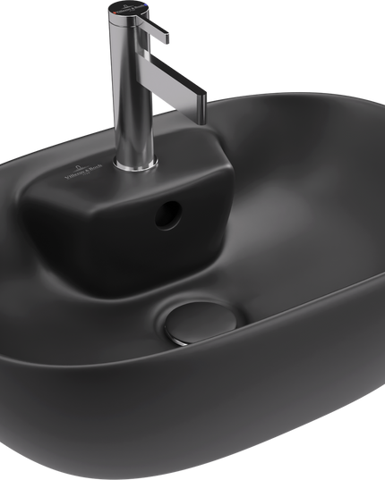 Villeroy & Boch حوض فوق سطح افقي افينتو بفتحة خلاط ٥٩*٤٢.٥ سم اسود