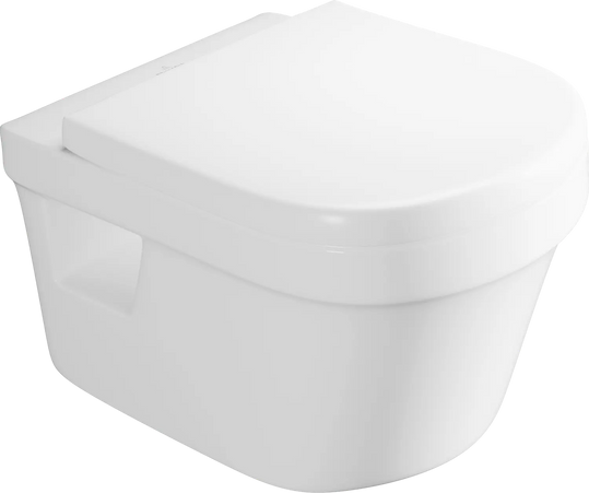 Villeroy & Boch مرحاض معلق ريمليس افينتو ابيض بالدش والسيديلي ذاتي الغلق Villeroy&Boch