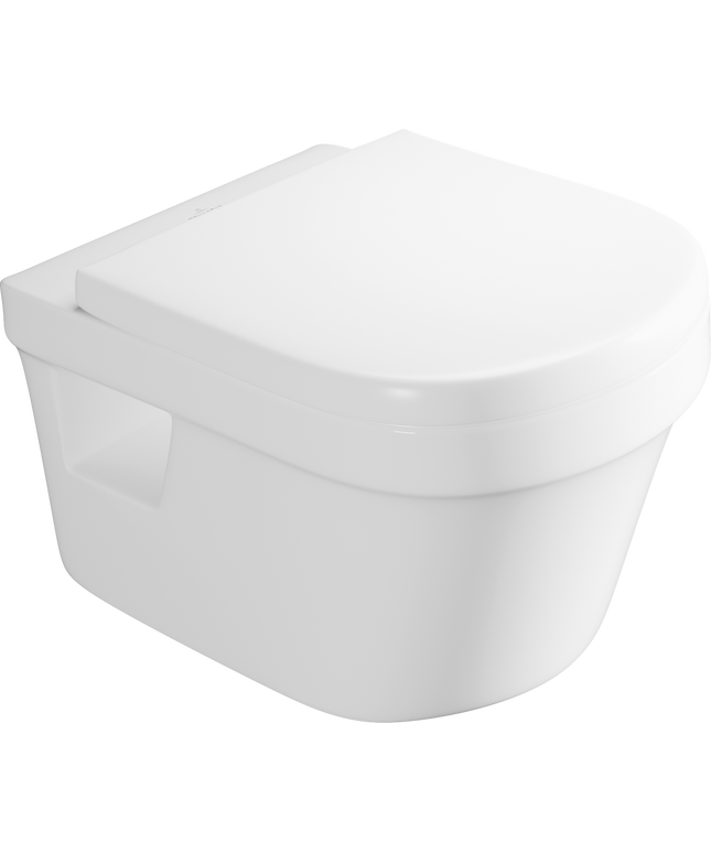Villeroy & Boch مرحاض معلق ريمليس افينتو ابيض بالدش والسيديلي ذاتي الغلق