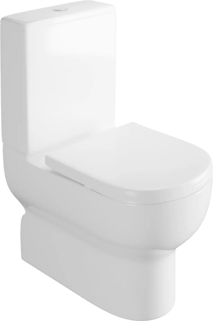 Villeroy & Boch كمبنيشن افينتو ابيض ملاصق للحائط بالدش و السيديلي ذاتي الغلق Villeroy&Boch