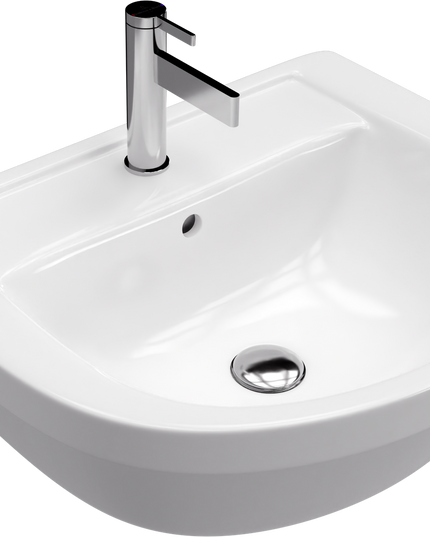 Villeroy & Boch حوض افينتو بالعامود المعلق ابيض ٦٠*٤٩.٥ سم