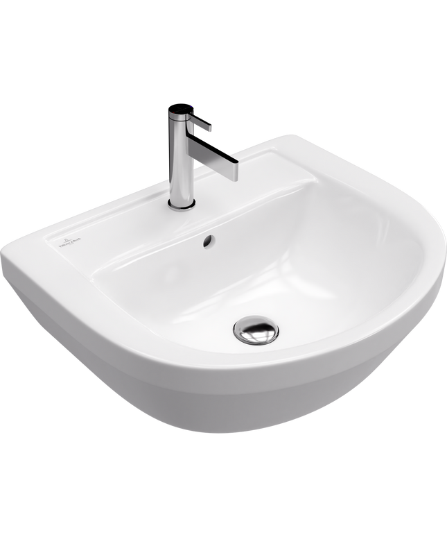 Villeroy & Boch حوض افينتو بالعامود المعلق ابيض ٦٠*٤٩.٥ سم