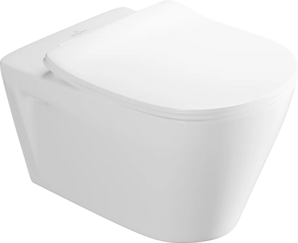 Villeroy & Boch مرحاض معلق صاب واي ريمليس بالدش و السيديلي ذاتي الغلق ابيض Villeroy&Boch