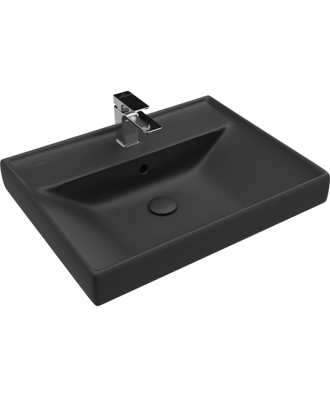 Villeroy & Boch حوض حمام ٦٣.٥*٤٩.٥ فينشيلو اسود من