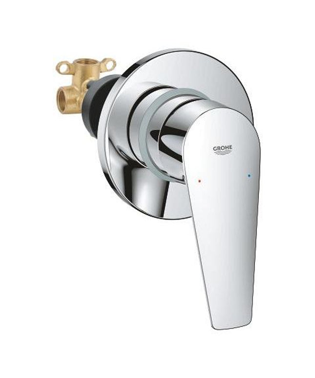 خلاط بانيو دفن جروهي باو ايدج بدون محول (بالجسم) كروم 29040001