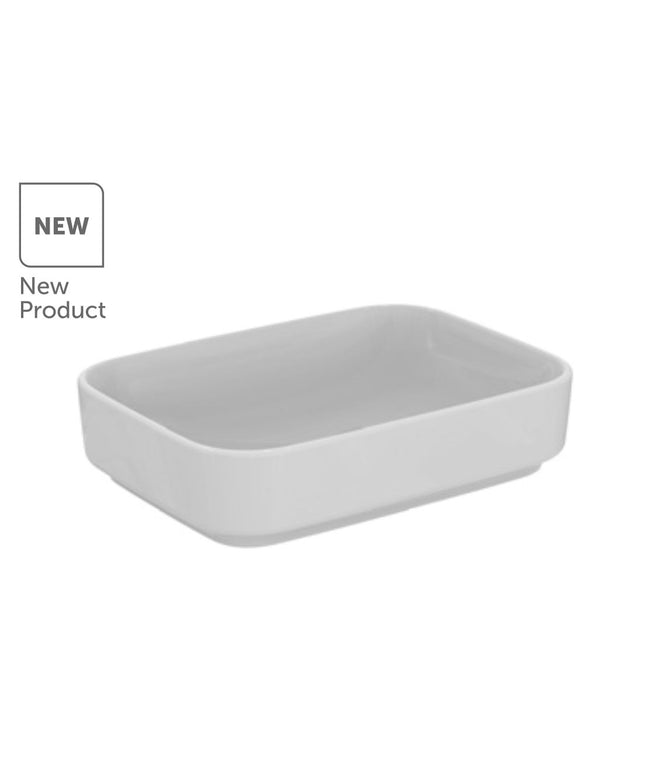 حوض اي لايف فوق سطح افقي مستطيل ابيض ٣٨*٥٠ سم من ايديال ستاندرد
