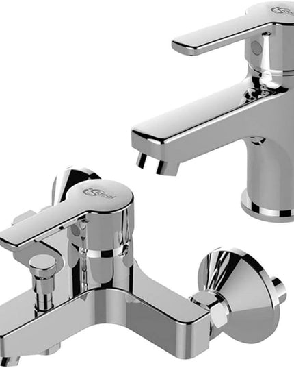 طقم خلاطات 2 قطعة ايديال ستاندرد ستريم كروم (حوض 947 وبانيو 950)