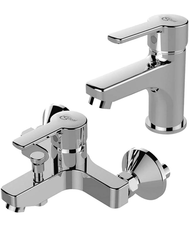 طقم خلاطات 2 قطعة ايديال ستاندرد ستريم كروم (حوض 947 وبانيو 950)