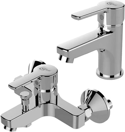 طقم خلاطات 2 قطعة ايديال ستاندرد ستريم كروم (حوض 947 وبانيو 950) Ideal Standard