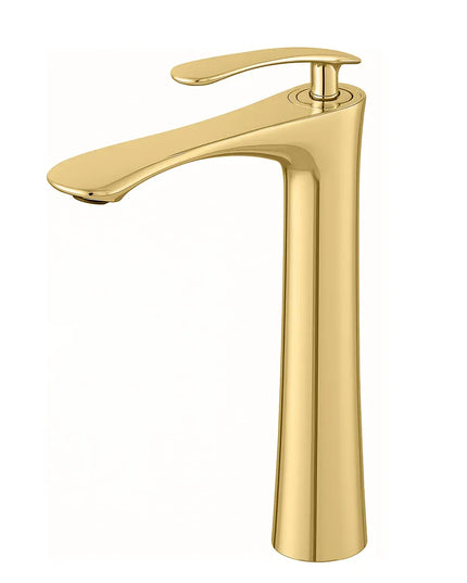 خلاط حوض عالي ديكور ذهبي ارتفاع 30 سم استيراد