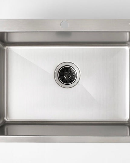 LETTO حوض مطبخ ستانلس هاند ميد تركي سيلفر مط ٧٩ سم من