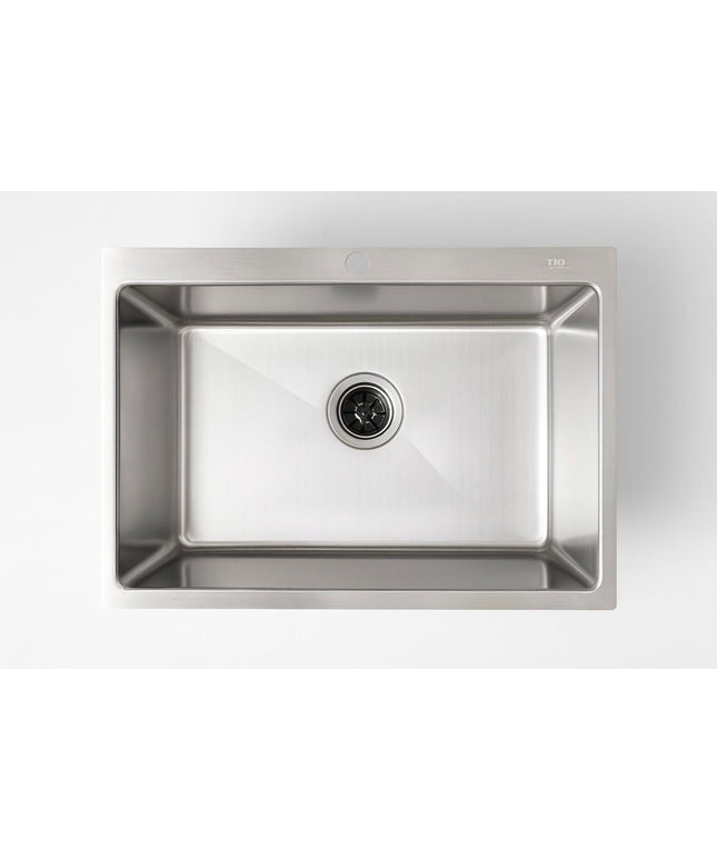 LETTO حوض مطبخ ستانلس هاند ميد تركي سيلفر مط ٧٩ سم من