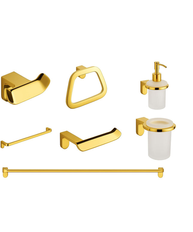 EL9700 طقم اكسسوار ٦ قطع اليجانت دهبي لامع من