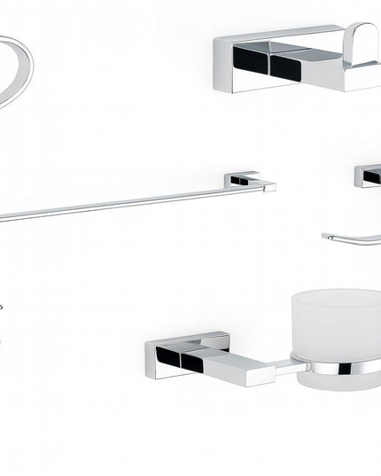 4000C طقم اكسسوار حمام نيكل كروم ستانلس ٦ قطع من دريم