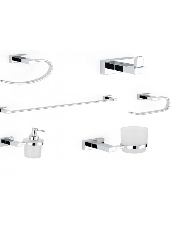 4000C طقم اكسسوار حمام نيكل كروم ستانلس ٦ قطع من دريم