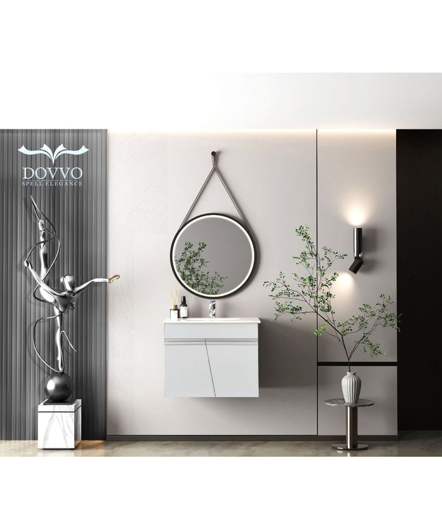 DOVVO وحدة دوفو بورديوم ابيض ٨٠*٥٠ سم بالحوض الابيض من دوفو 102