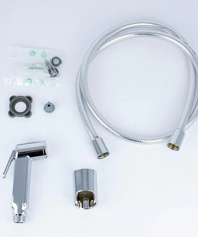 شطاف خارجي كود 0925 خرطوم ضد الاتلاف ١٢٥ سم بالعلاقه اللون نيكل كروم من ايديال ستاندرد