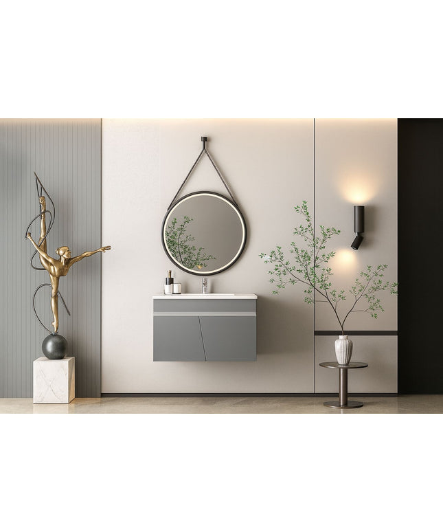 DOVVO وحدة بورديوم بضلفتين 502 بترولي ٨٠*٥٠ سم بالحوض الابيض من