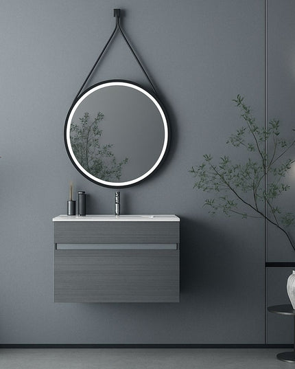 DOVVO وحدة بورديوم ٦٠*٥٠ سم رمادي 752 بالحوض الابيض من